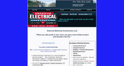 Desktop Screenshot of americanelectricalconstructionllc.com