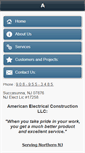 Mobile Screenshot of americanelectricalconstructionllc.com