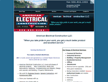 Tablet Screenshot of americanelectricalconstructionllc.com